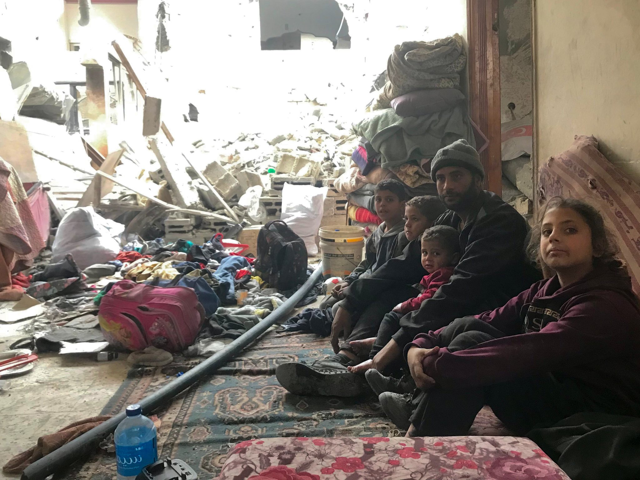 Gaza Family Lives in the Ruins of Their Home