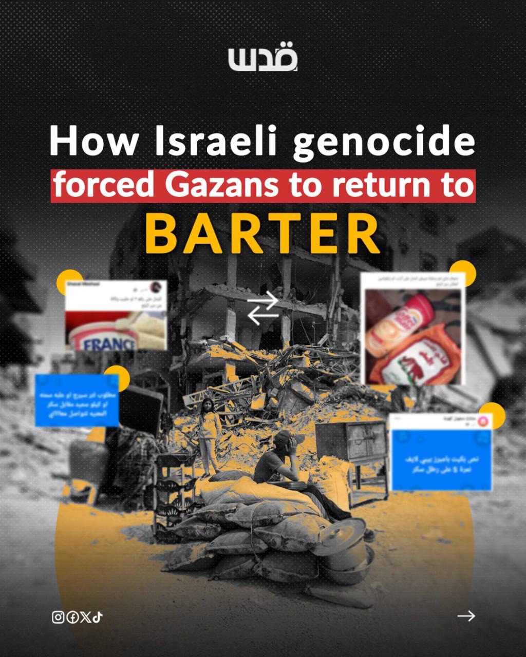 Gaza siege causes cash shortage and mass displacement