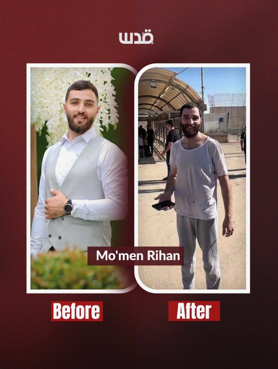 Palestinian detainee Mo’men Rihan released after 33 months in Israeli detention