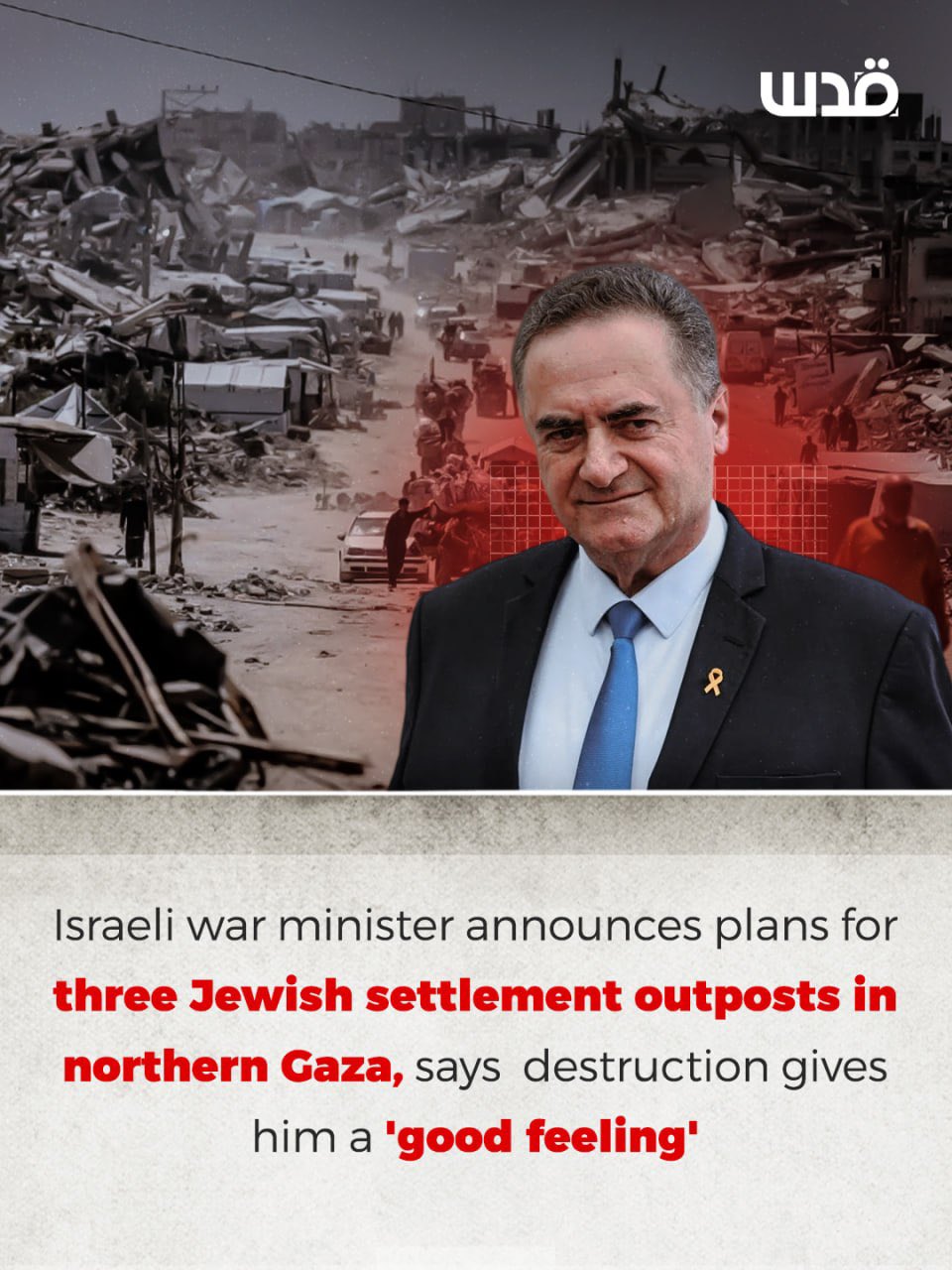 Israel Katz announces three Nahal settlement outposts in northern Gaza