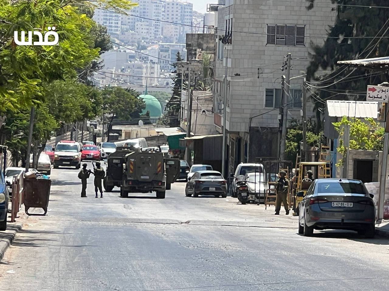 Israeli occupation forces storm Nablus in West Bank