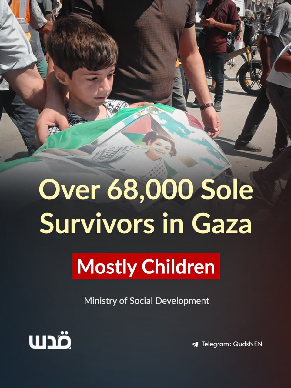 Gaza genocide leaves 68,000 Palestinians sole survivors of families
