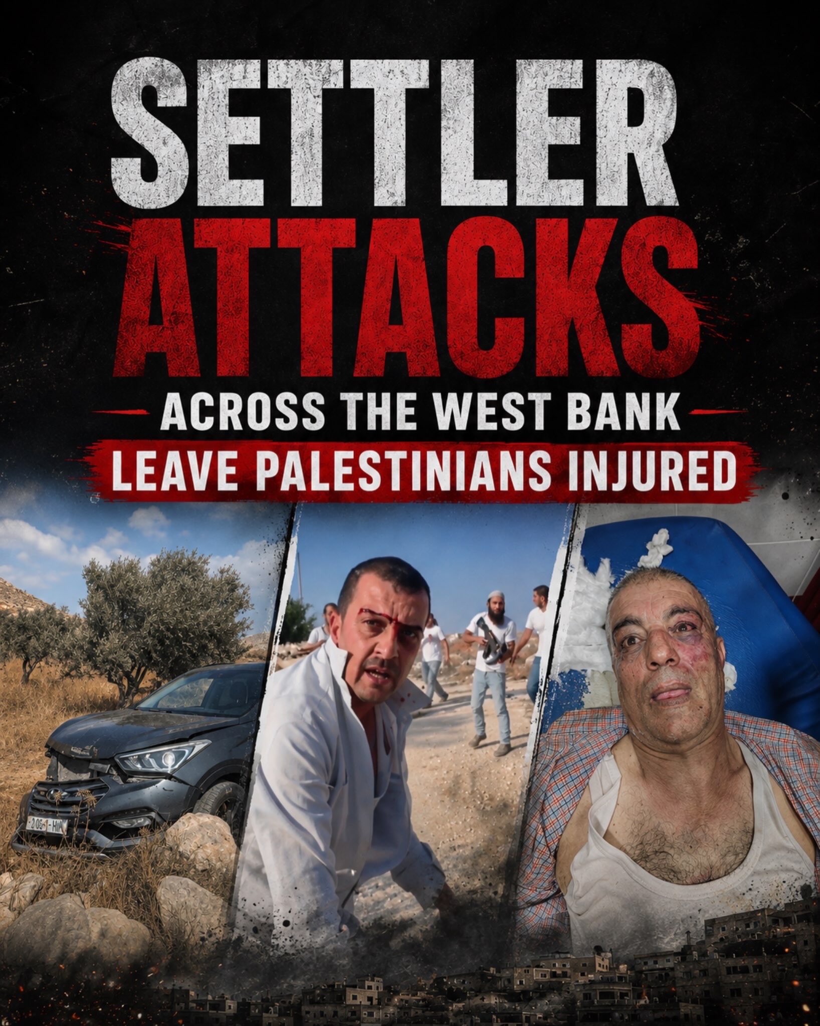Settler attacks across occupied West Bank injure several Palestinians