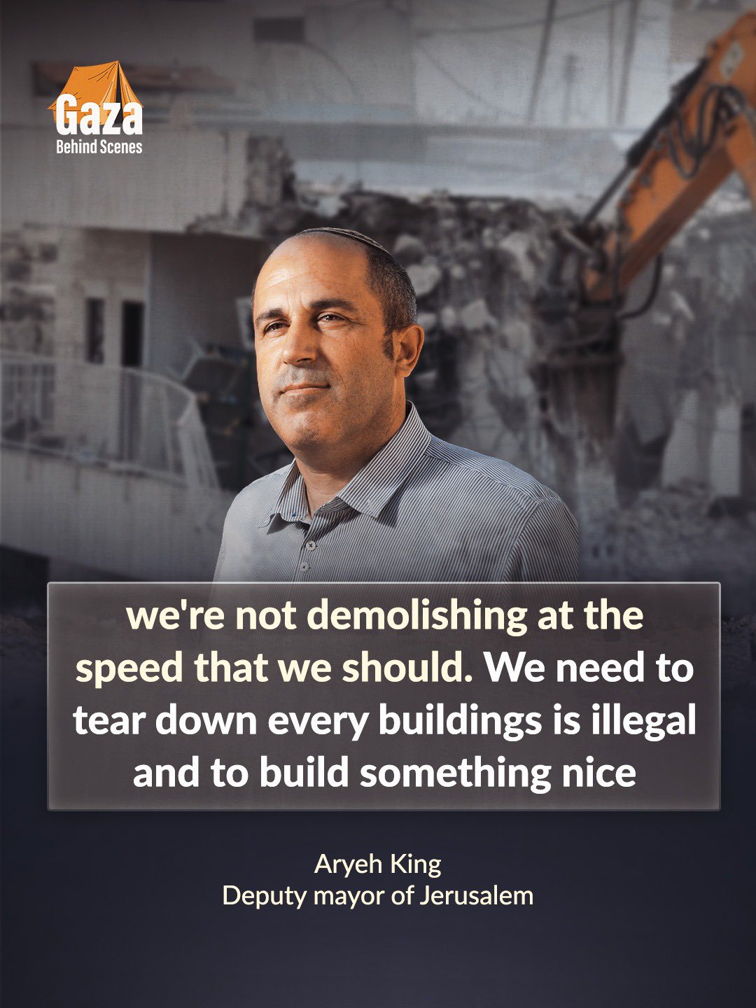 Jerusalem deputy mayor boasts of demolishing Palestinian homes