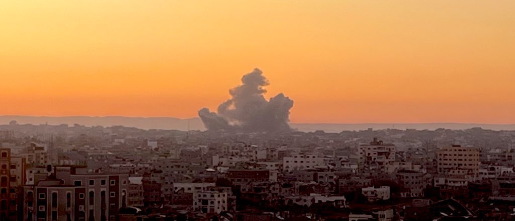 Israeli airstrikes target displacement camps across Gaza Strip