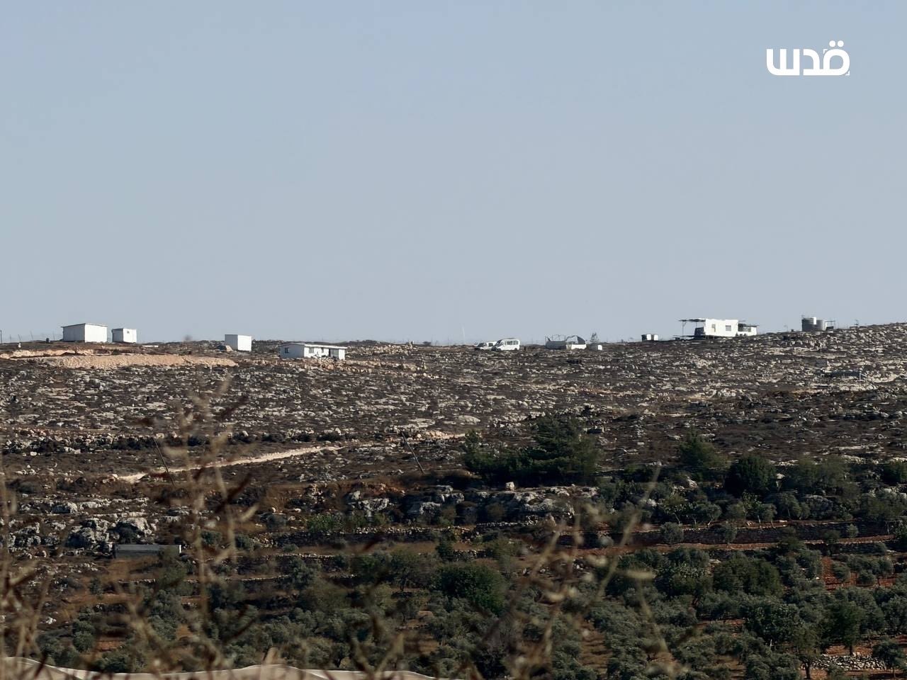 Israeli settlers establish illegal outposts near Qusra, Nablus