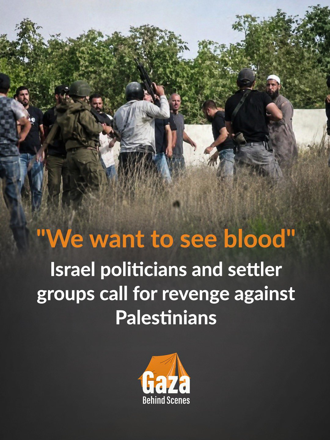 Israeli leaders and settlers call for revenge, erasing Tell village