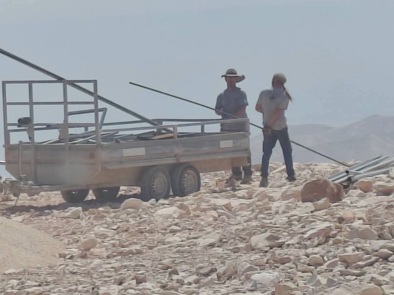 Israeli settlers level land for new outpost on ruins of Maghayer Al-Deir