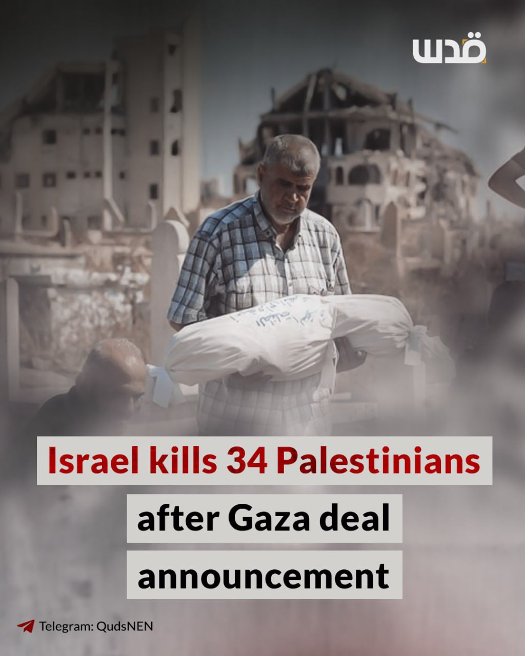 34 Palestinians killed in Israeli attacks across Gaza since ceasefire deal