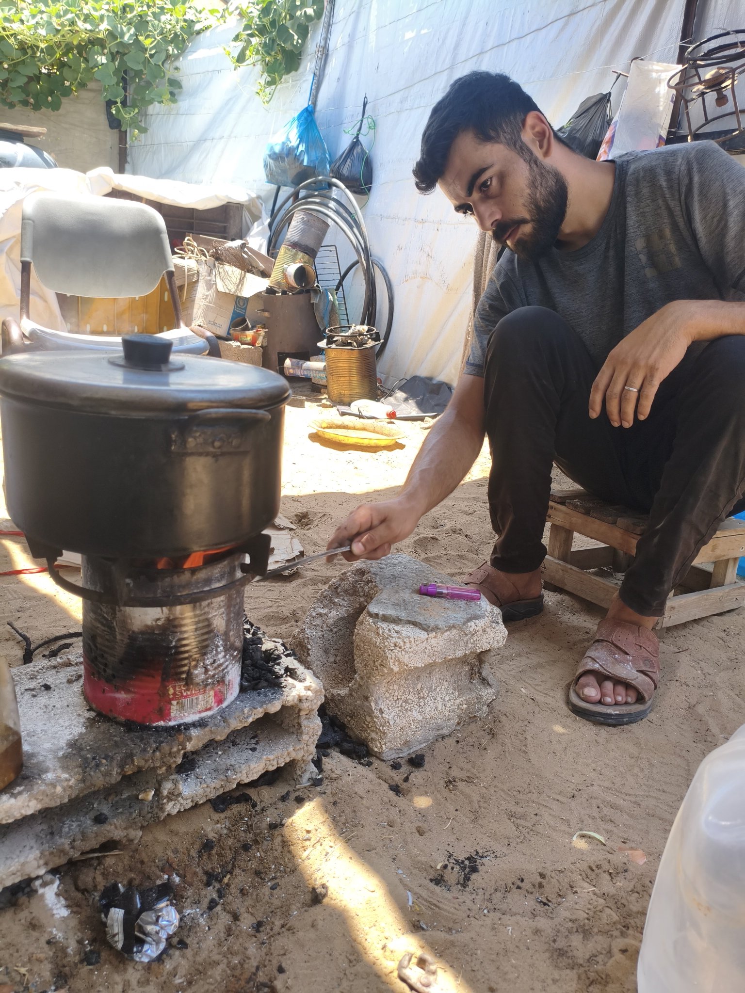 Displaced Gazan describes unbearable life in camps as war consequences persist