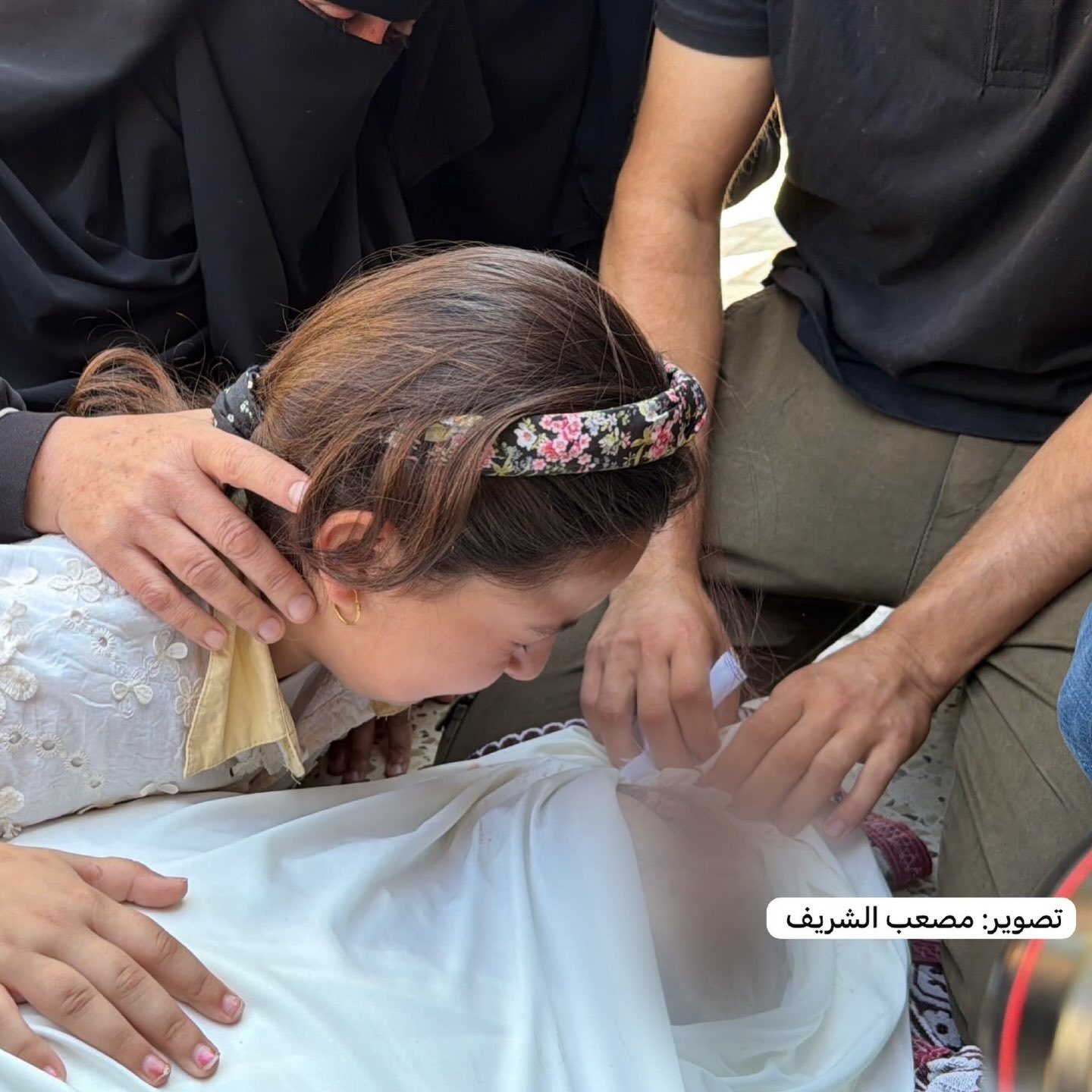 Gaza girl orphaned after father killed in second strike