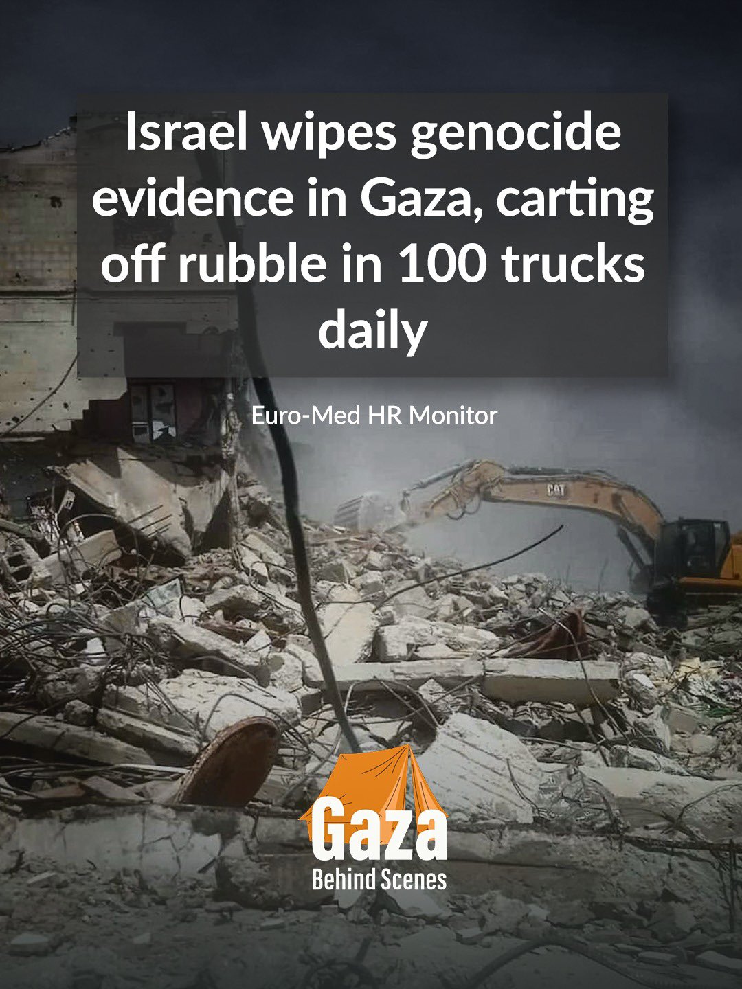 Israeli forces clear rubble from destroyed Gaza neighborhoods