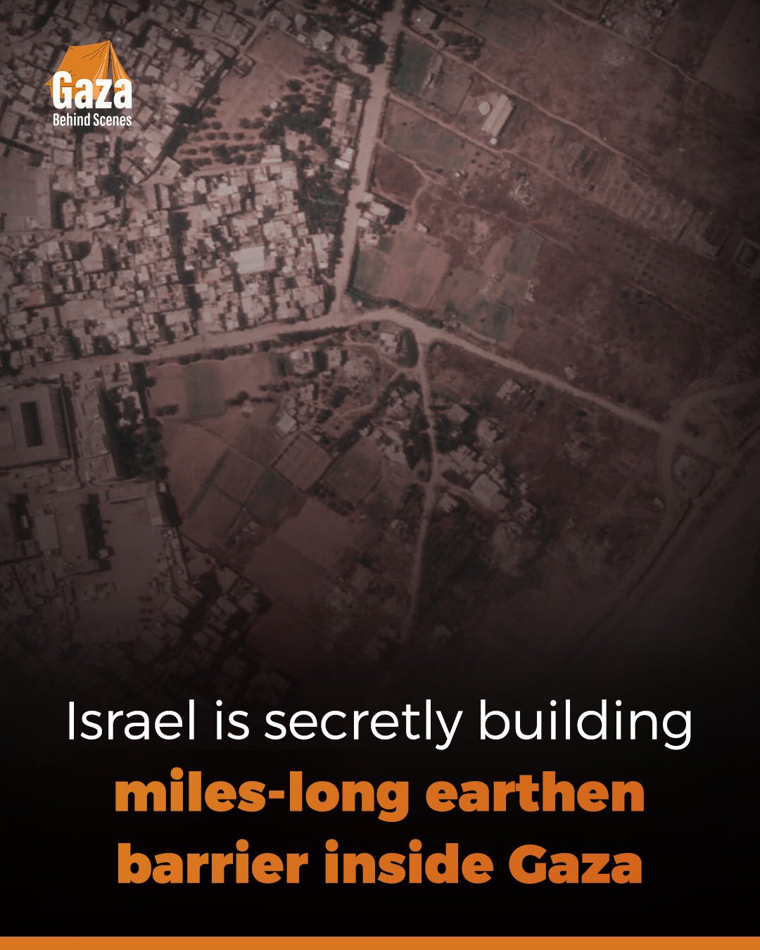Israel builds earthen barrier dividing over half of Gaza