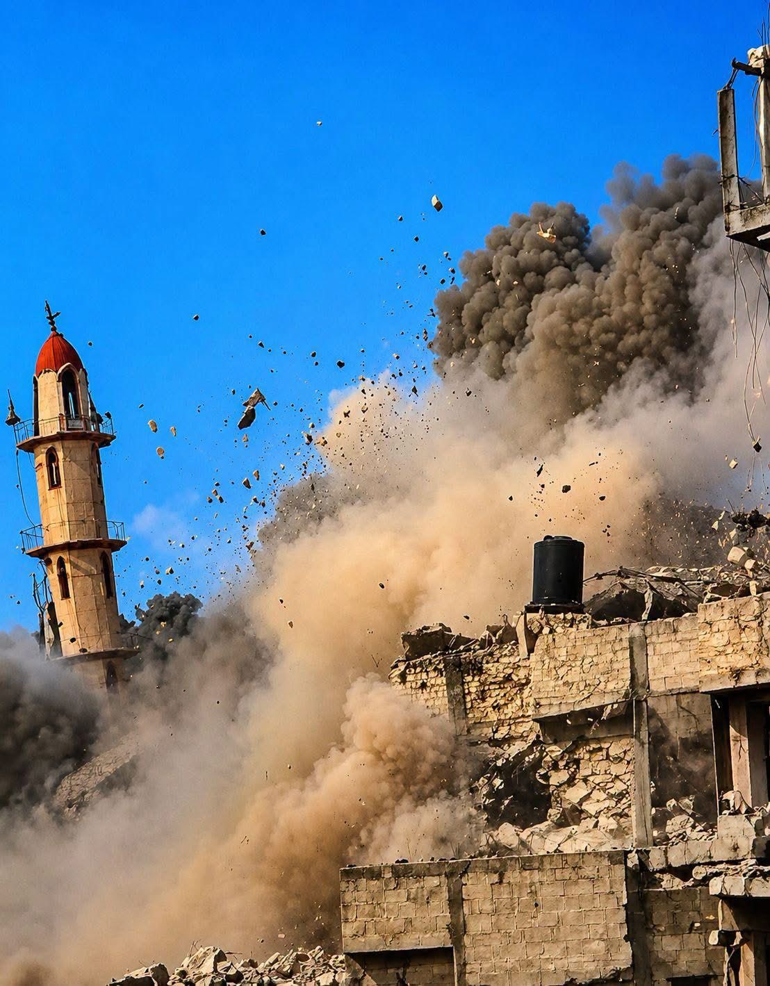 Al-Muttaqin Mosque in Gaza City completely destroyed