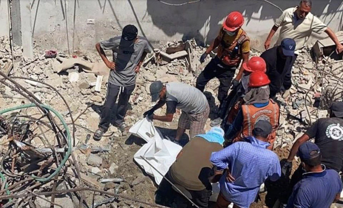 Gaza Civil Defense recovers 19 bodies from Karam family home rubble