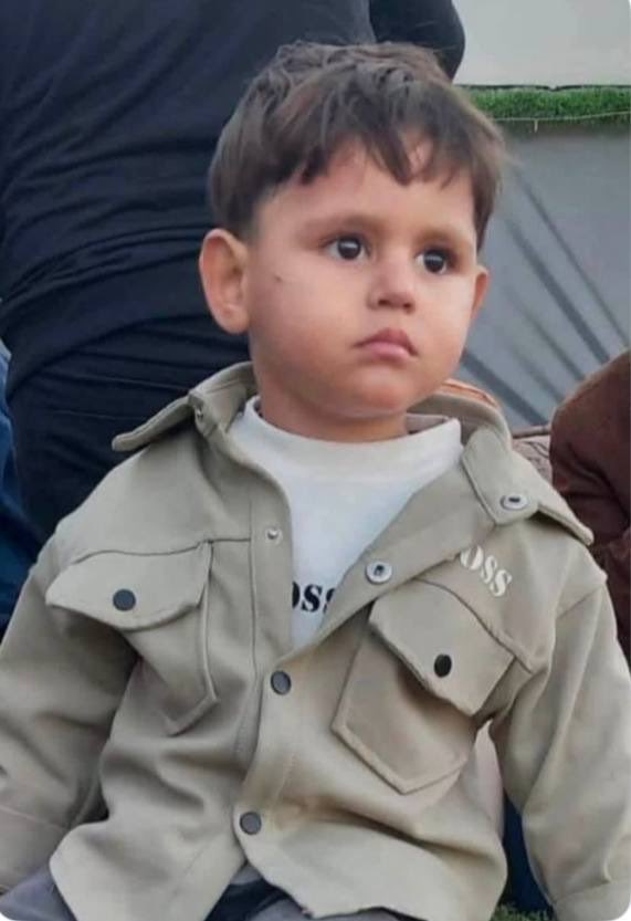 Child Hassan Yazan El-Qatrawy killed in Israeli bombing in Al-Bureij camp