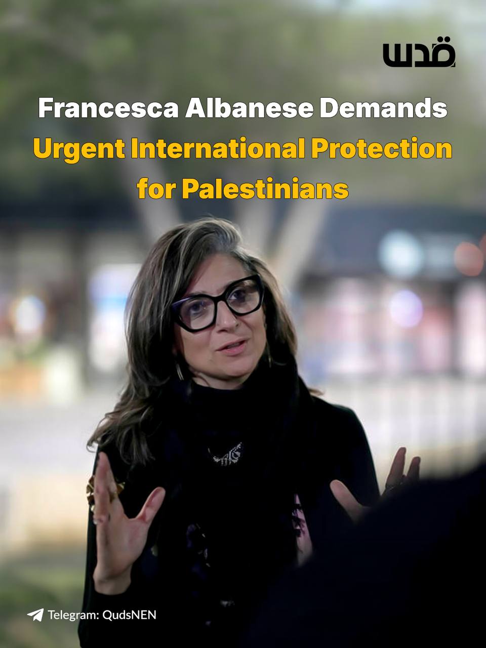 Albanese: International protection presence in Palestine ‘absolutely urgent’
