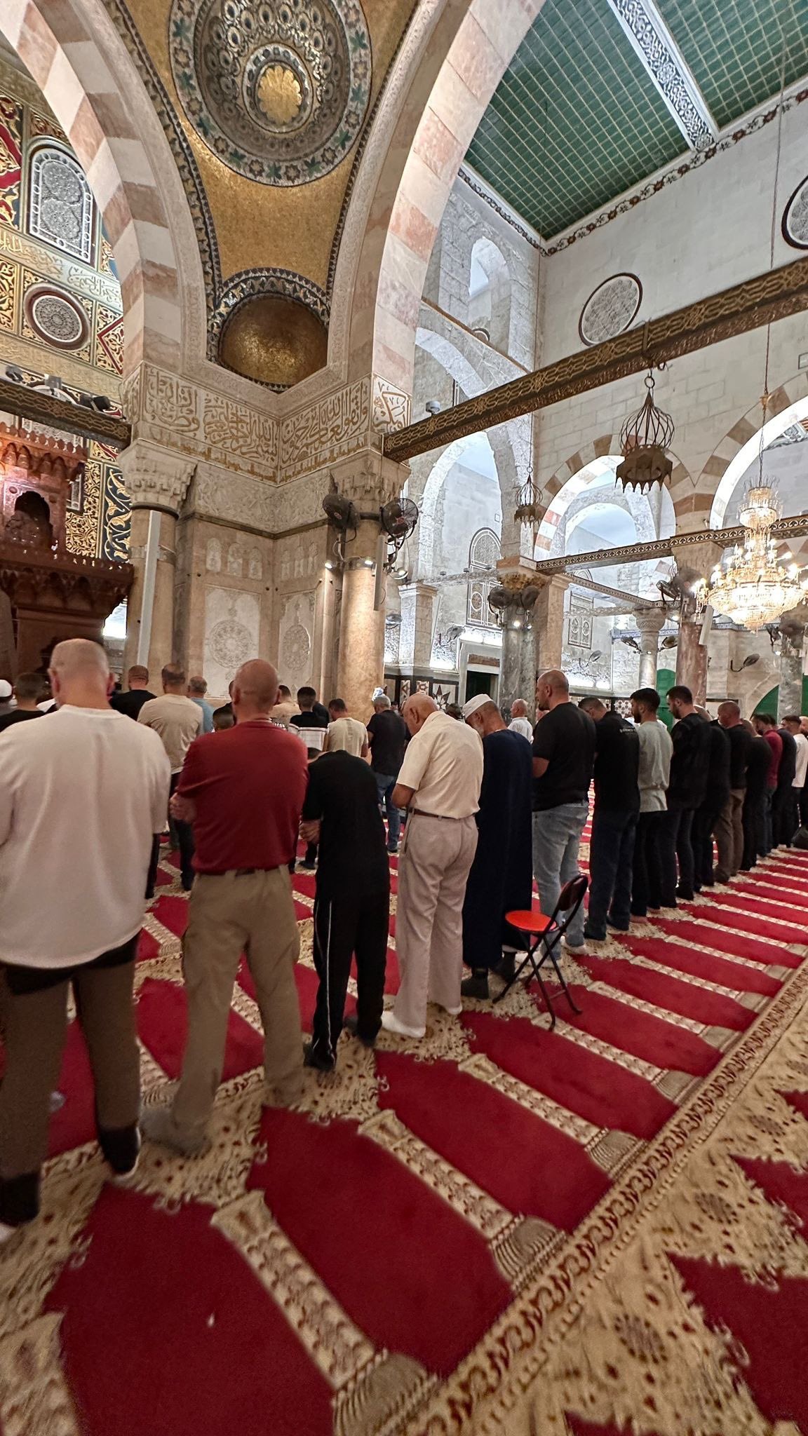 Maghrib prayer at Al-Aqsa Mosque
