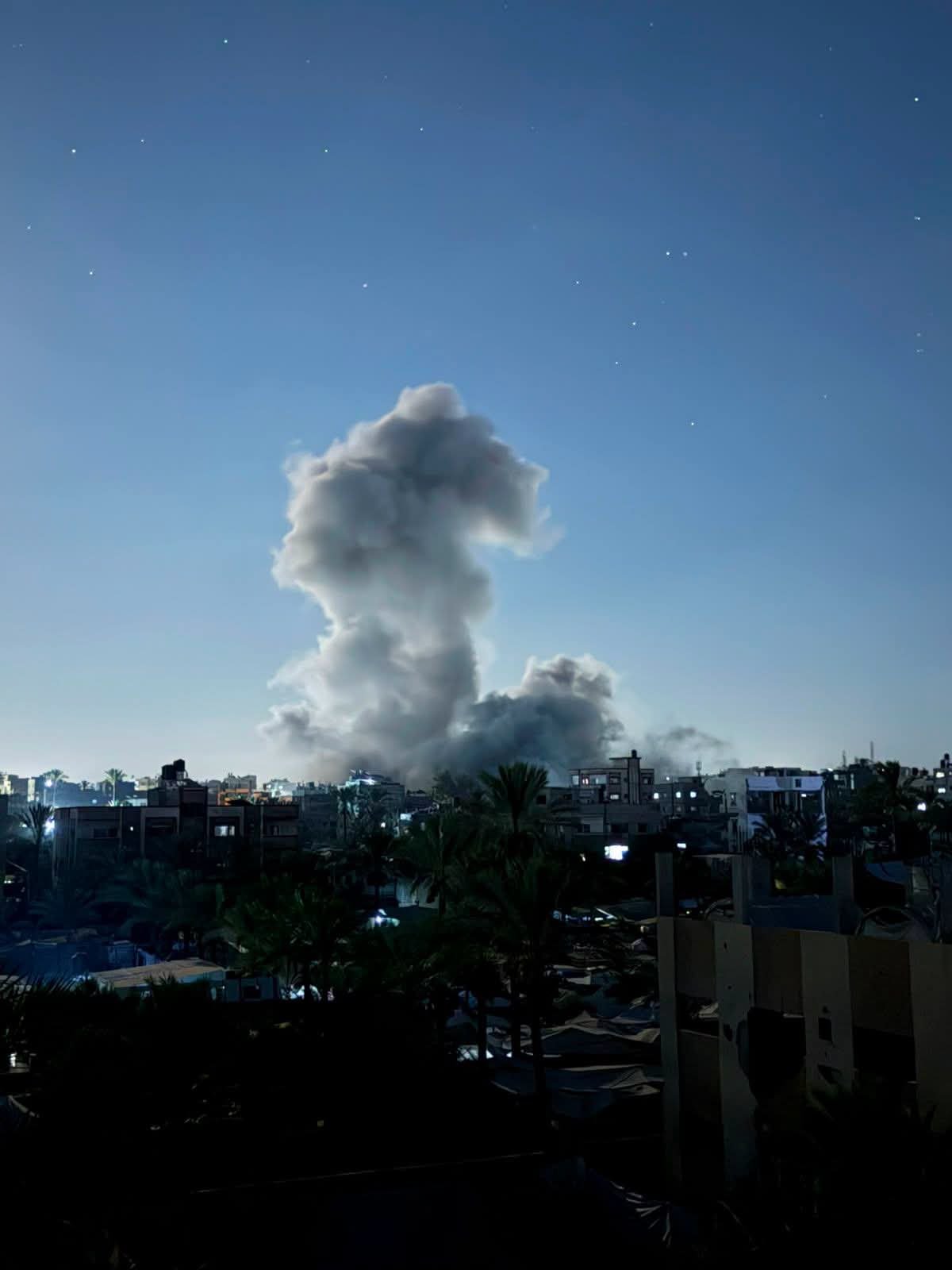 Explosion strikes warned area in Deir al-Balah, displacing residents