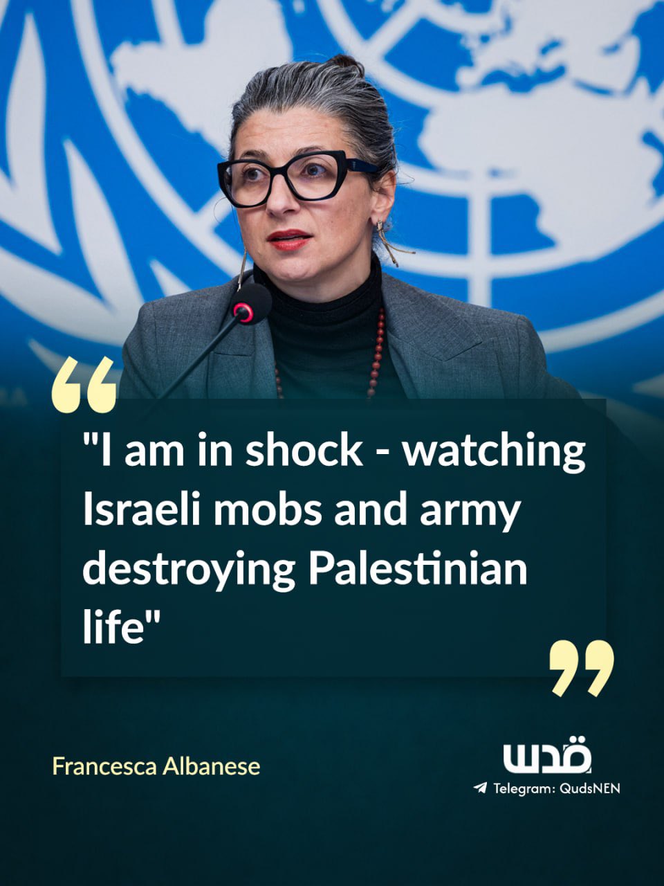 UN rapporteur ‘in shock’ at Israeli destruction of Palestinian lives