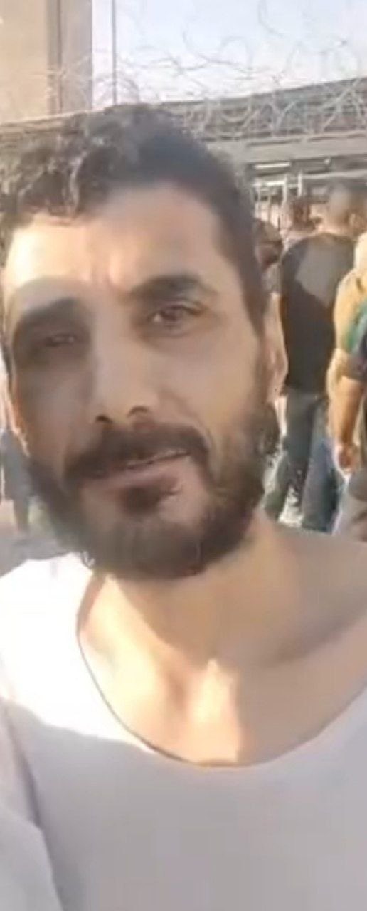 Palestinian detainee Jabreel Al-Zubaidi before and after Israeli detention