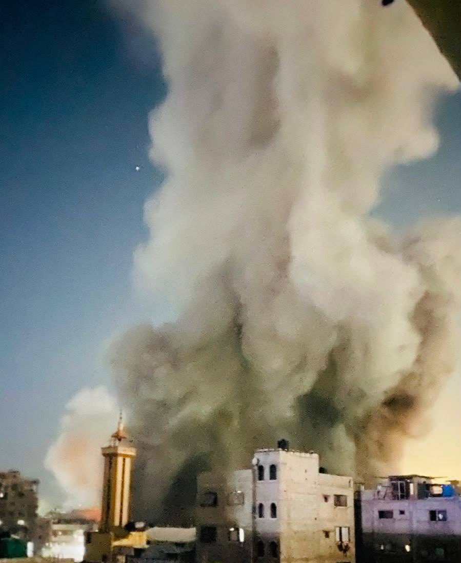 Gaza under intense Israeli bombardment