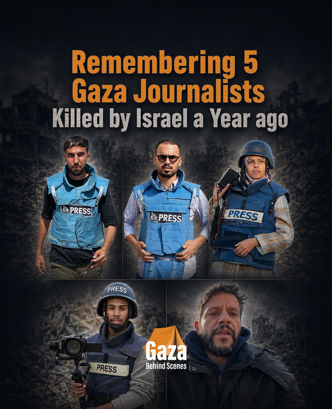 Gaza remembers five journalists killed at Nasser Hospital