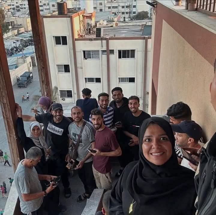 Last photo of Maryam and colleagues before their deaths