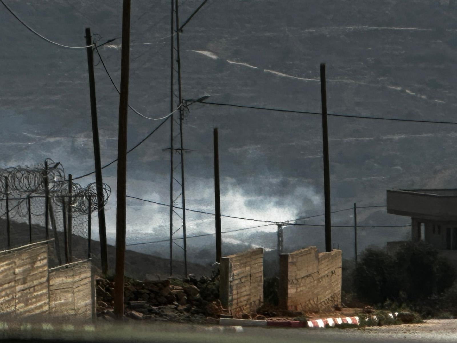 Israeli settlers set Palestinian land on fire in Qusra, West Bank