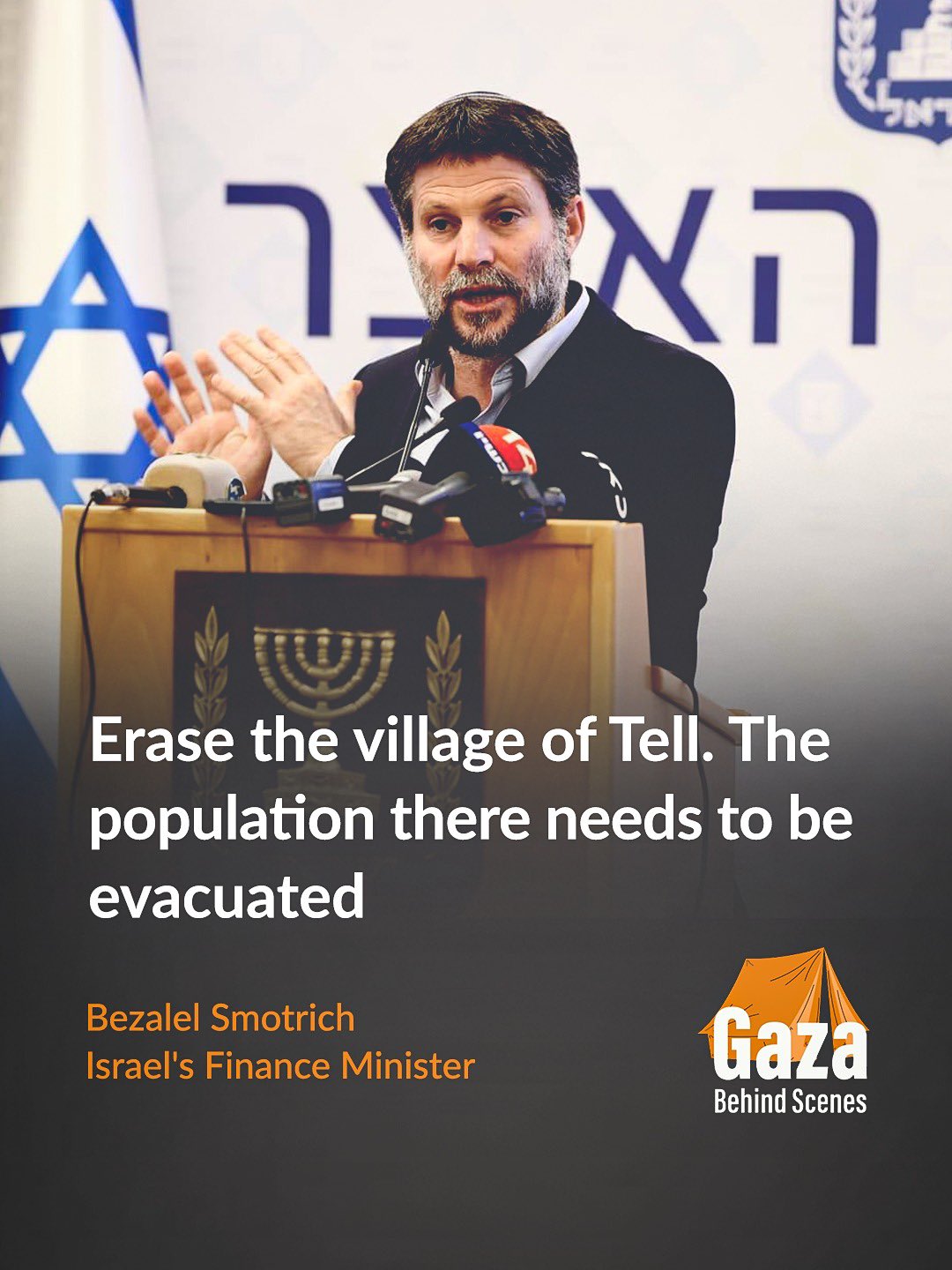 Smotrich calls for destruction of West Bank villages