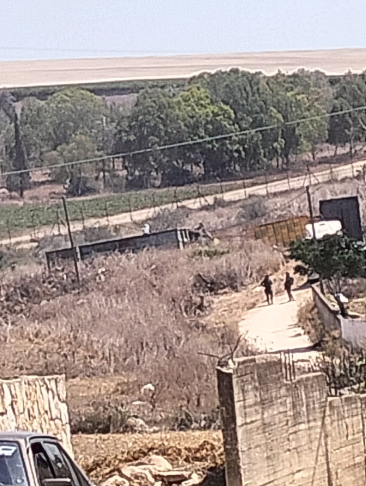 Israeli forces raze land, uproot olive trees in Jalboun, Jenin