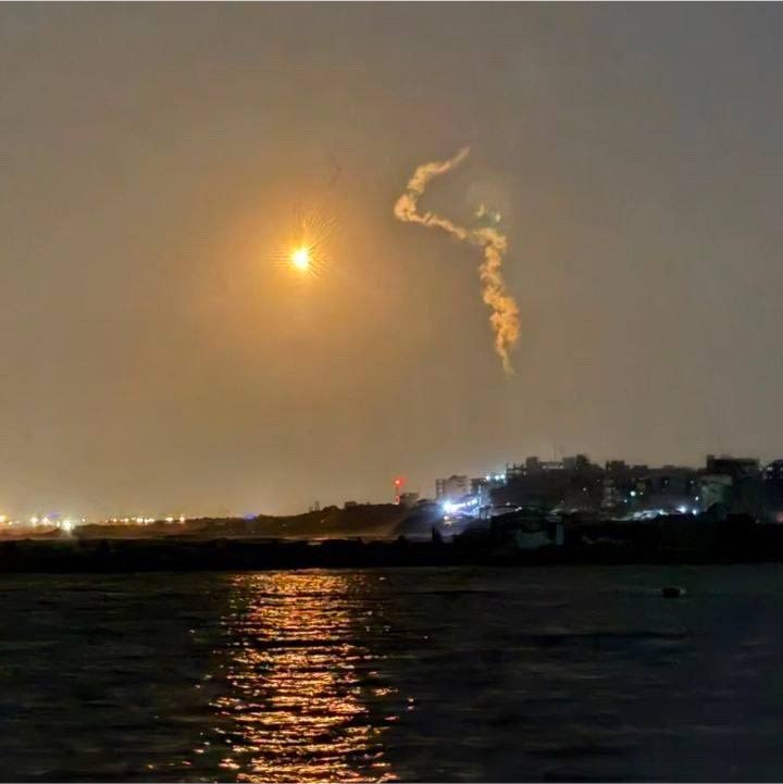 Israeli forces fire flares over northwestern Gaza City