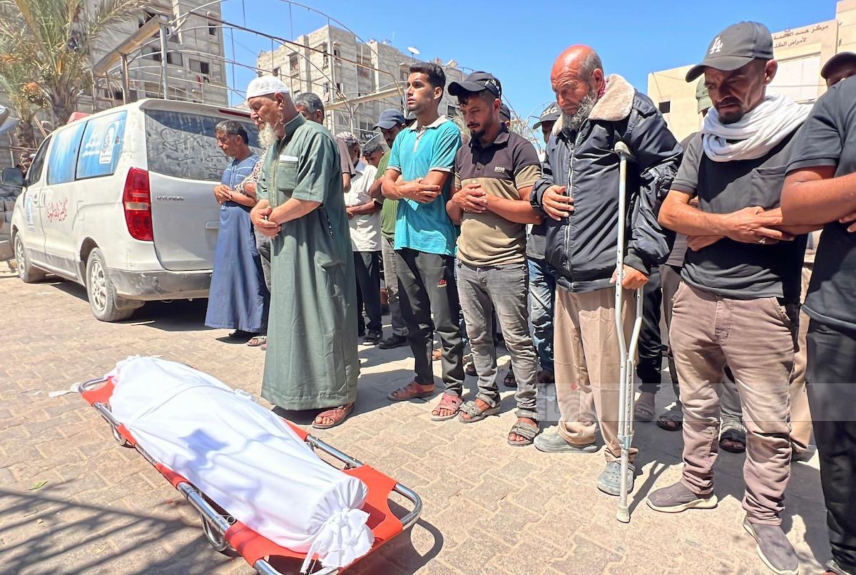 Funeral of 13-year-old Saba Al-Hashash killed in Khan Younis