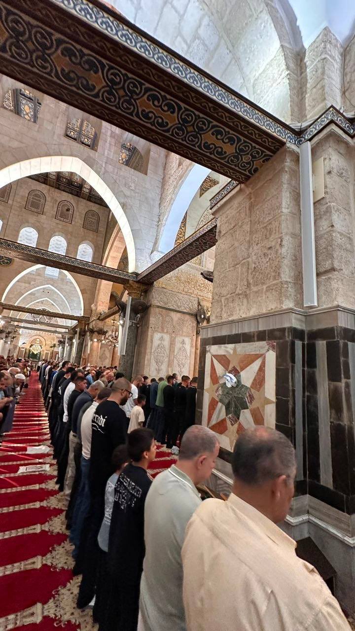 Dawn prayers at Al-Aqsa Mosque in occupied Jerusalem