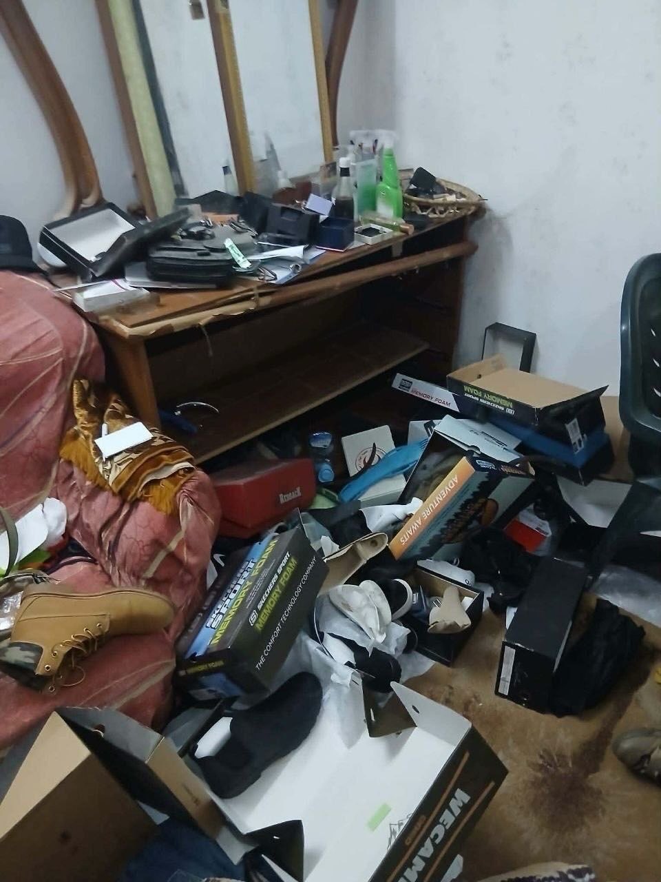 Destruction left by Israeli raid on house in Al-Zababdeh, Jenin