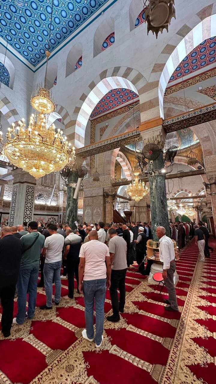 Dawn prayers at Al-Aqsa Mosque compound in occupied Jerusalem