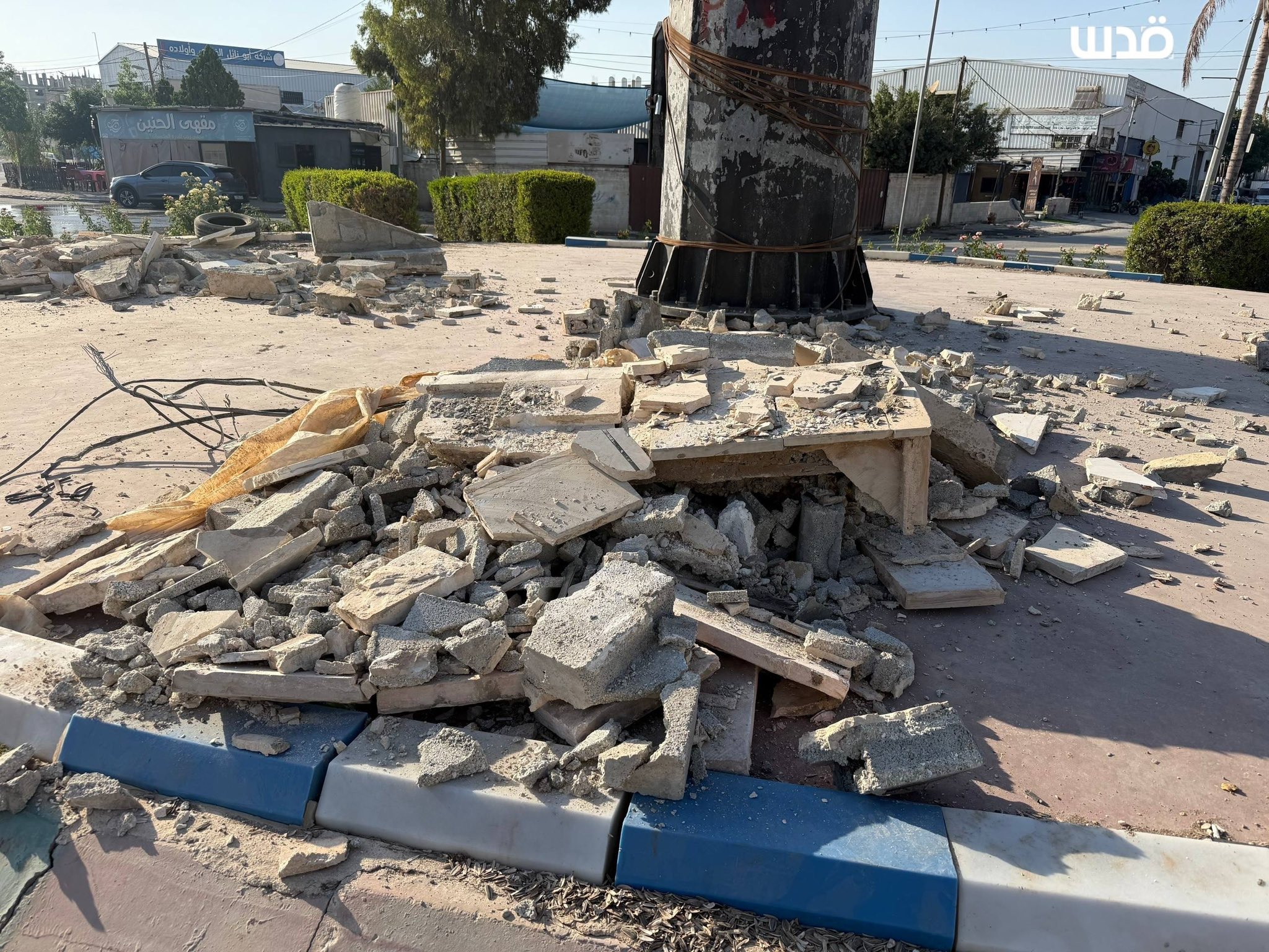Israeli forces raze Palestinian memorial monument in Tulkarm