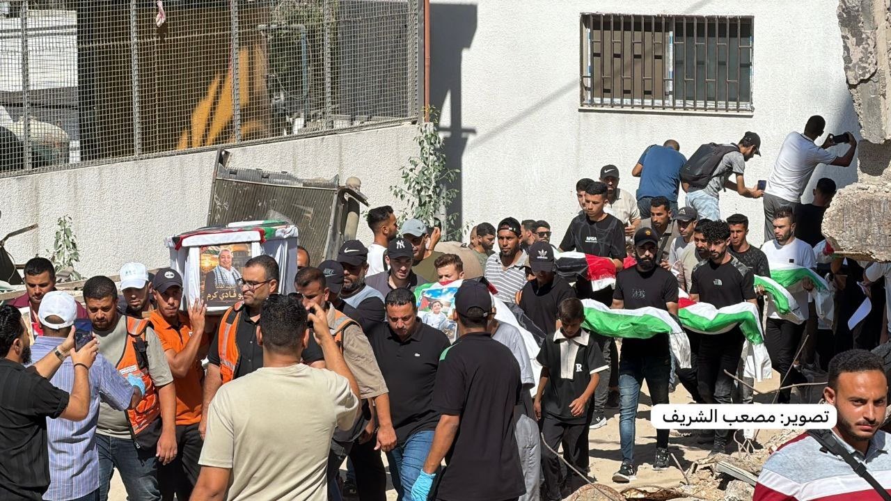 Gaza funeral procession for 50 Palestinians killed in Israeli massacre