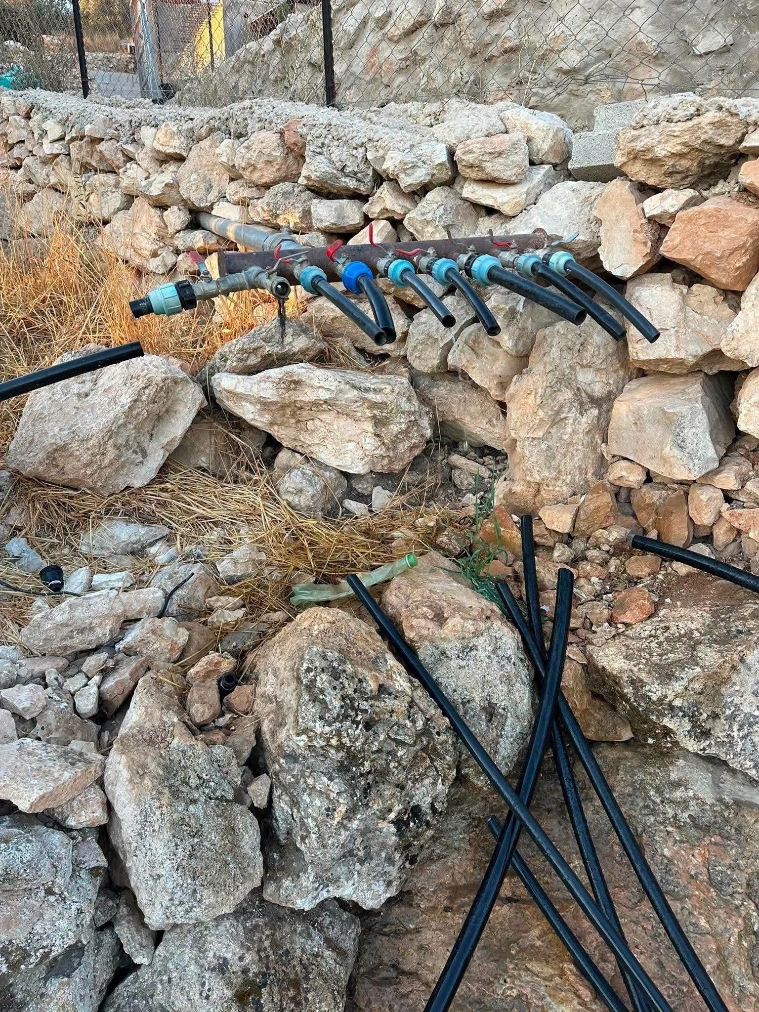 Israeli settlers vandalize Palestinian farm irrigation network near Bethlehem