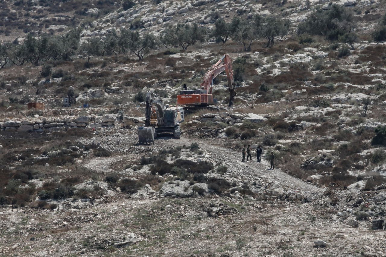 Israeli forces raze Palestinian land near Jenin for military outpost